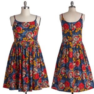 High Socie-tea Dress Red Floral 3x